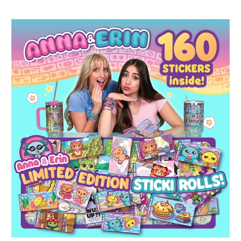 📿ANNA & ERIN BFF BRACELETS Bands Sticki Rolls Colorful Kids Bracelet Craft Kit